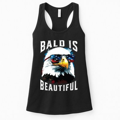 4th Of July Independence Day Bald Eagle Bald Is Beautiful Womens Tank Top