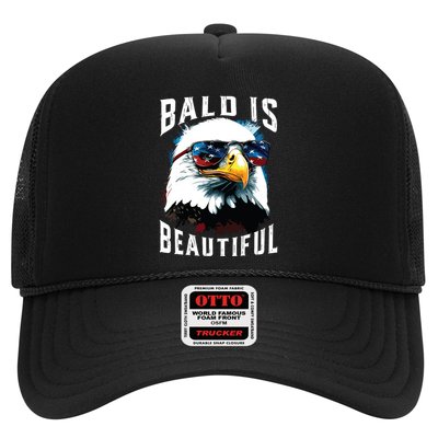 4th Of July Independence Day Bald Eagle Bald Is Beautiful Trucker Hat