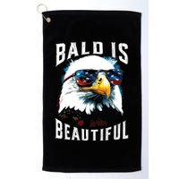 4th Of July Independence Day Bald Eagle Bald Is Beautiful Golf Towel