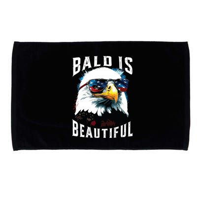 4th Of July Independence Day Bald Eagle Bald Is Beautiful Microfiber Hand Towel
