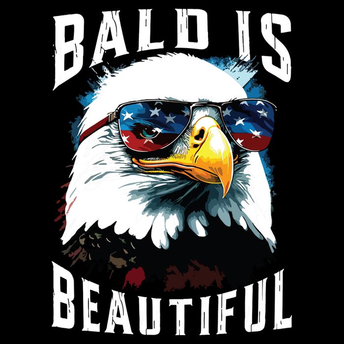 4th Of July Independence Day Bald Eagle Bald Is Beautiful Visor