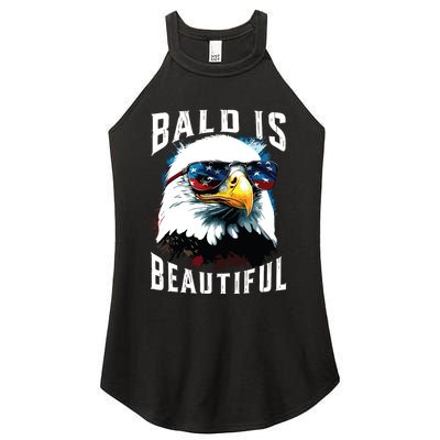 4th Of July Independence Day Bald Eagle Bald Is Beautiful Women's Perfect Tri Rocker Tank