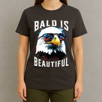 4th Of July Independence Day Bald Eagle Bald Is Beautiful T-Shirt
