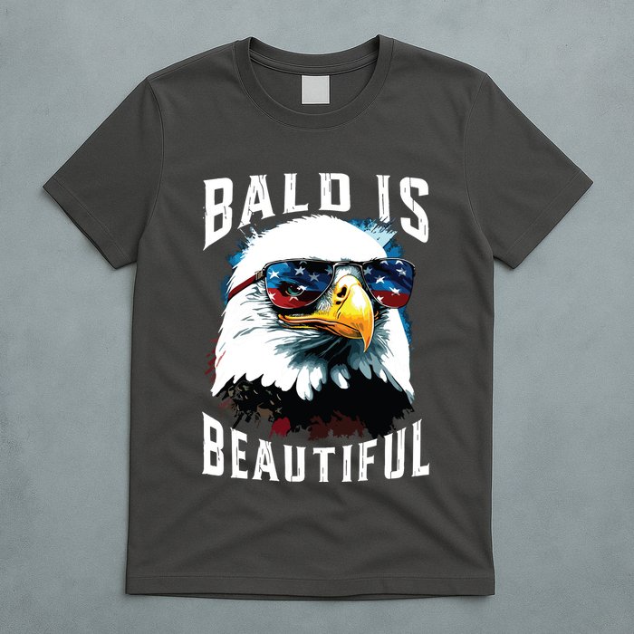 4th Of July Independence Day Bald Eagle Bald Is Beautiful T-Shirt