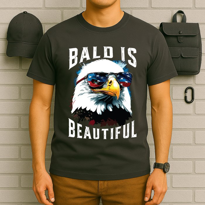 4th Of July Independence Day Bald Eagle Bald Is Beautiful T-Shirt