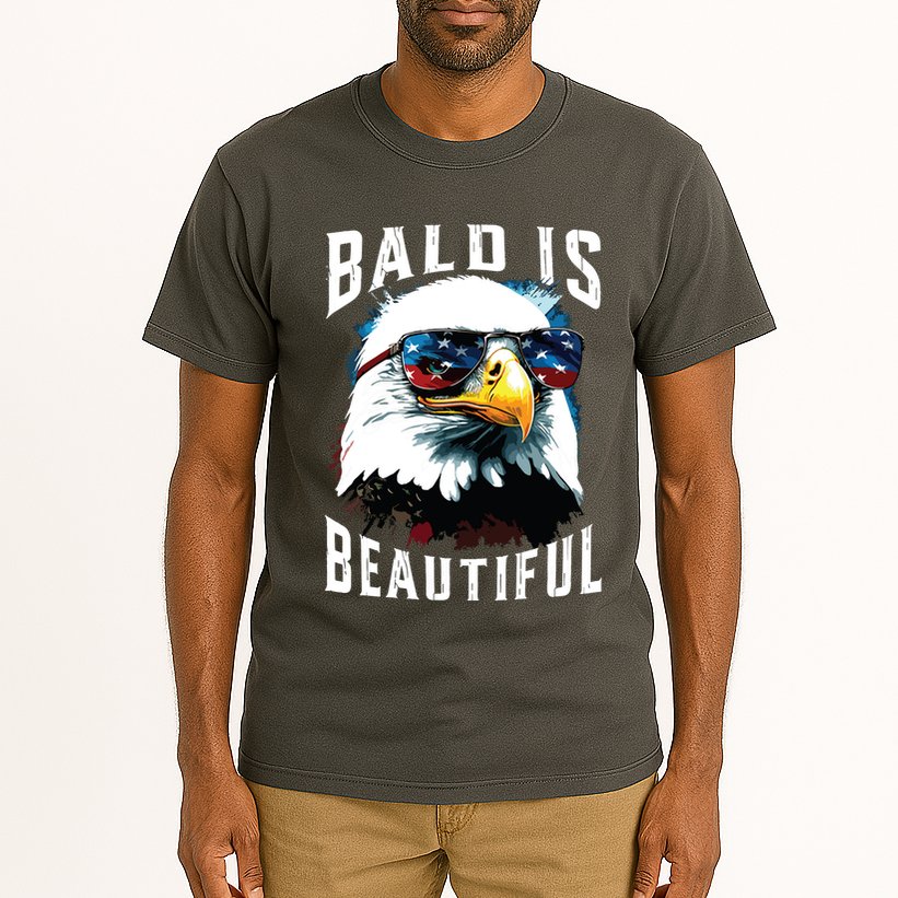 4th Of July Independence Day Bald Eagle Bald Is Beautiful Tall T-Shirt