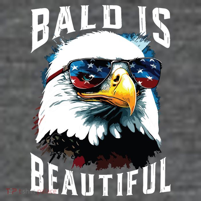 4th Of July Independence Day Bald Eagle Bald Is Beautiful Button