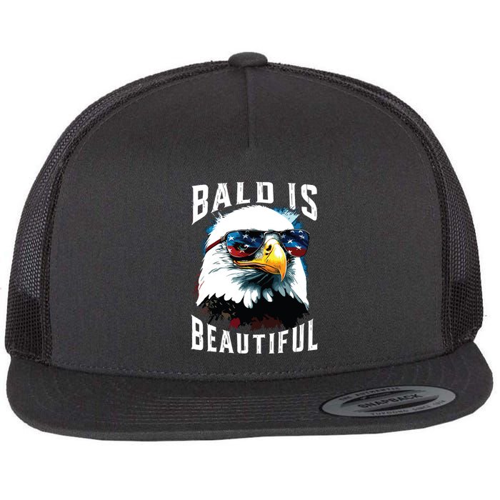 4th Of July Independence Day Bald Eagle Bald Is Beautiful Flatbill Hat