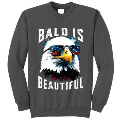 4th Of July Independence Day Bald Eagle Bald Is Beautiful Tall Sweatshirt