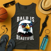 4th Of July Independence Day Bald Eagle Bald Is Beautiful Tank Top