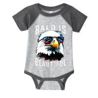 4th Of July Independence Day Bald Eagle Bald Is Beautiful Infant Baby Jersey Bodysuit