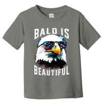 4th Of July Independence Day Bald Eagle Bald Is Beautiful Toddler T-Shirt