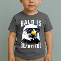 4th Of July Independence Day Bald Eagle Bald Is Beautiful Toddler T-Shirt