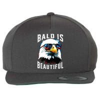 4th Of July Independence Day Bald Eagle Bald Is Beautiful Wool Snapback Cap