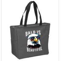 4th Of July Independence Day Bald Eagle Bald Is Beautiful Zip Tote Bag