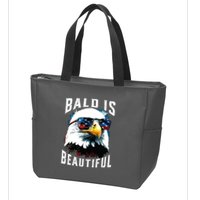 4th Of July Independence Day Bald Eagle Bald Is Beautiful Zip Tote Bag