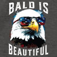 4th Of July Independence Day Bald Eagle Bald Is Beautiful Vector Backpack