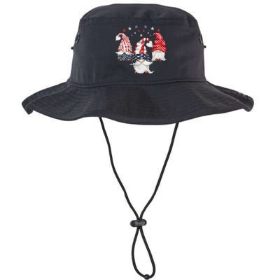 4th Of July Patriotic Gnomes Funny Cute American Usa Flag Legacy Cool Fit Booney Bucket Hat