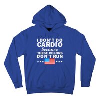 4th Of July Usa Flag I Don't Do Cardio Exercise Fitness Gift Hoodie