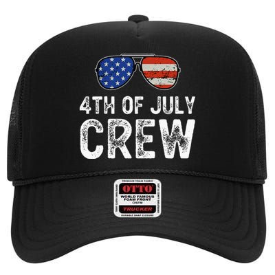 4th of July Crew Matching Family Outfits High Crown Mesh Back Trucker Hat