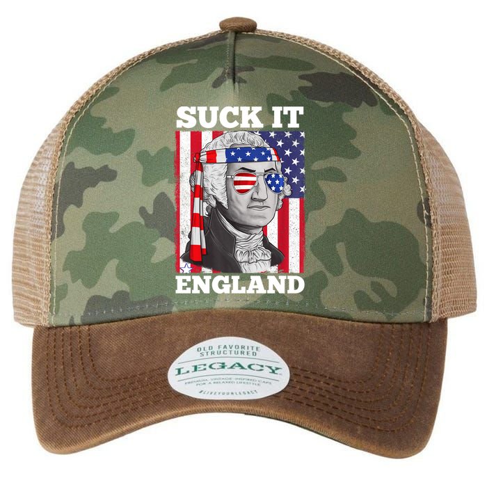 4th Of July Suck It England Washington In Patriotic Shade Legacy Tie Dye Trucker Hat
