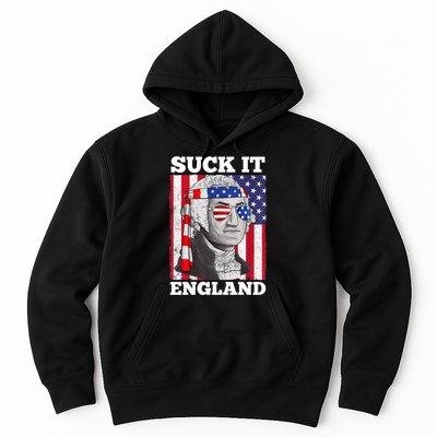 4th Of July Suck It England Washington In Patriotic Shade Hoodie