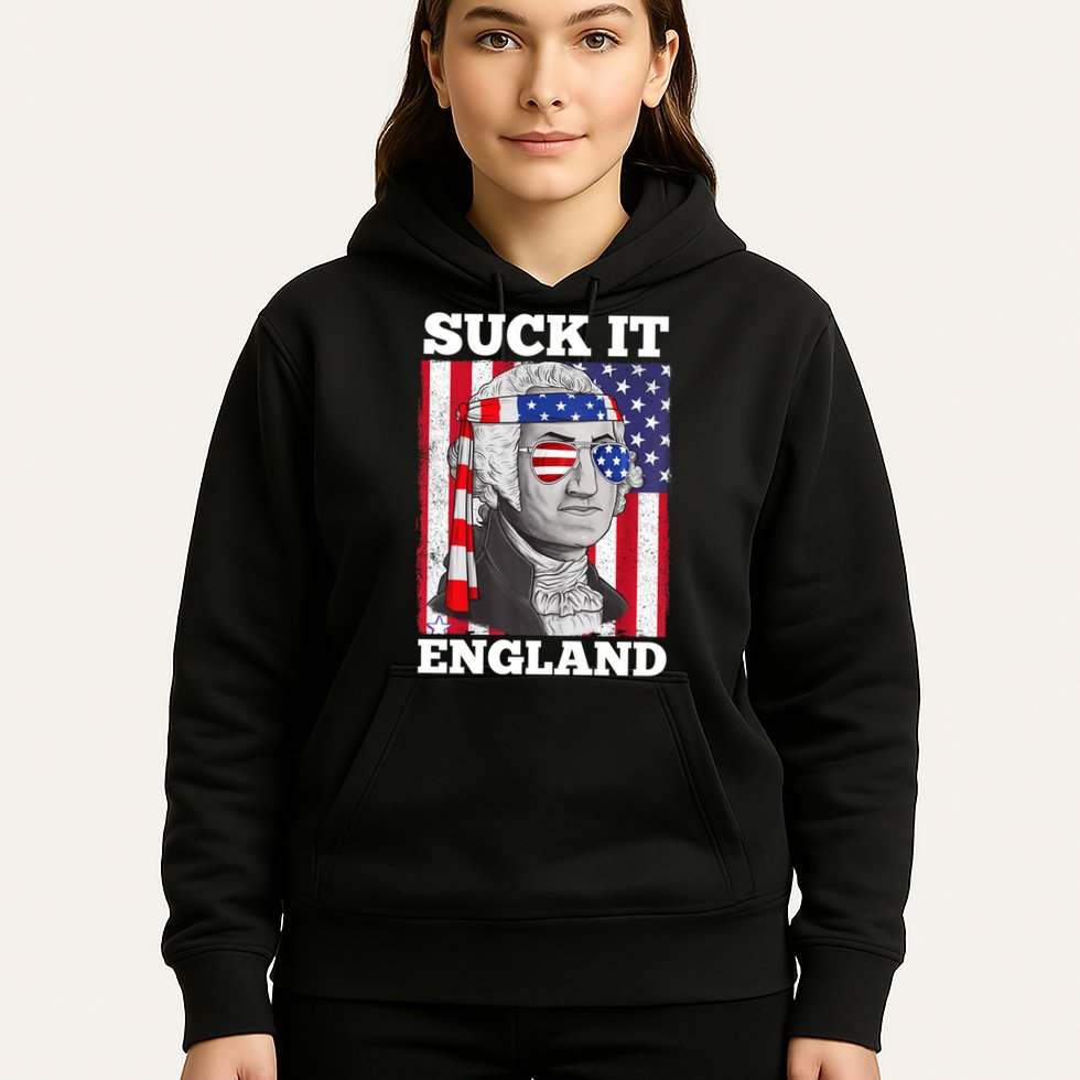 4th Of July Suck It England Washington In Patriotic Shade Hoodie
