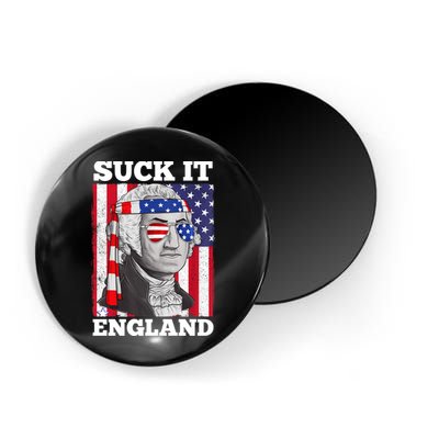 4th Of July Suck It England Washington In Patriotic Shade Magnet