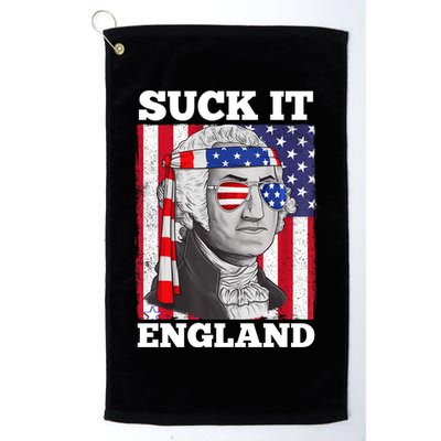 4th Of July Suck It England Washington In Patriotic Shade Golf Towel