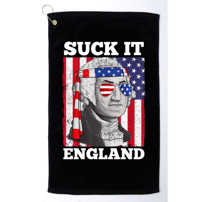 4th Of July Suck It England Washington In Patriotic Shade Golf Towel