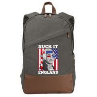4th Of July Suck It England Washington In Patriotic Shade Cotton Canvas Backpack