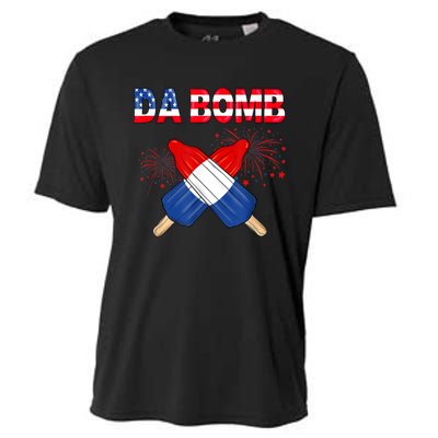 4th Of July DA Bomb Popsicle Pop You American Flag Men Women Cooling Performance Crew T-Shirt