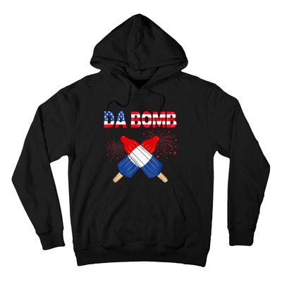 4th Of July DA Bomb Popsicle Pop You American Flag Men Women Hoodie