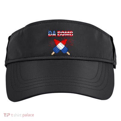 4th Of July DA Bomb Popsicle Pop You American Flag Men Women Adult Drive Performance Visor
