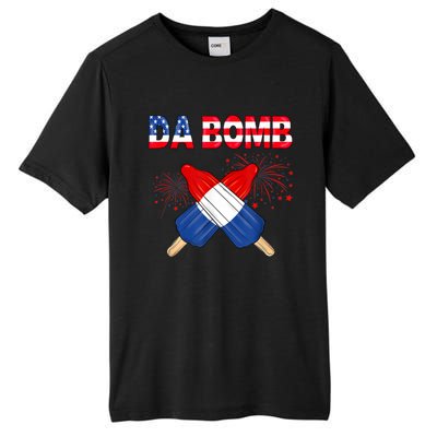 4th Of July DA Bomb Popsicle Pop You American Flag Men Women Tall Fusion ChromaSoft Performance T-Shirt