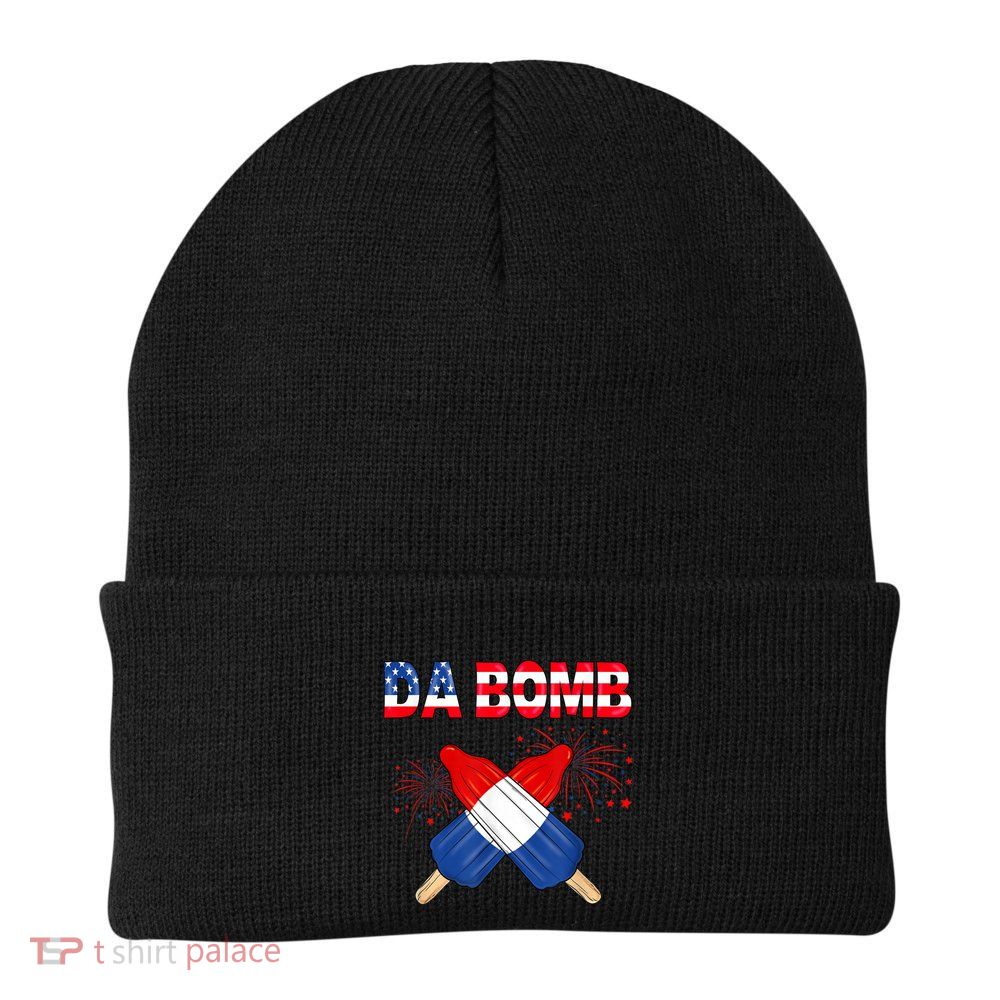 4th Of July DA Bomb Popsicle Pop You American Flag Men Women Beanie
