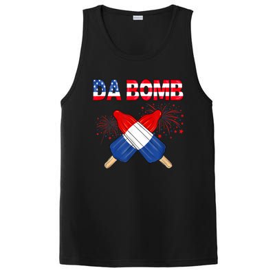 4th Of July DA Bomb Popsicle Pop You American Flag Men Women PosiCharge Competitor Tank