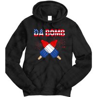 4th Of July DA Bomb Popsicle Pop You American Flag Men Women Tie Dye Hoodie