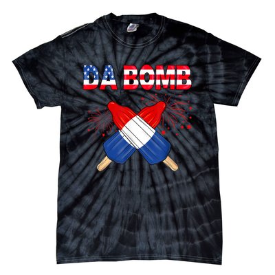 4th Of July DA Bomb Popsicle Pop You American Flag Men Women Tie-Dye T-Shirt