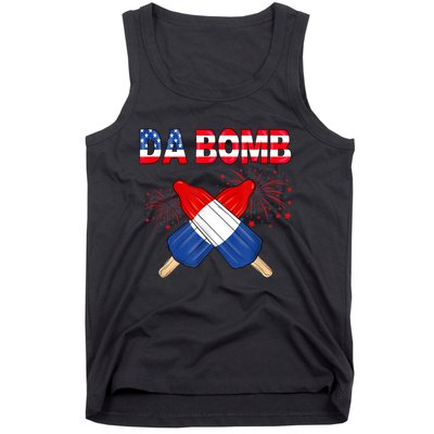 4th Of July DA Bomb Popsicle Pop You American Flag Men Women Tank Top