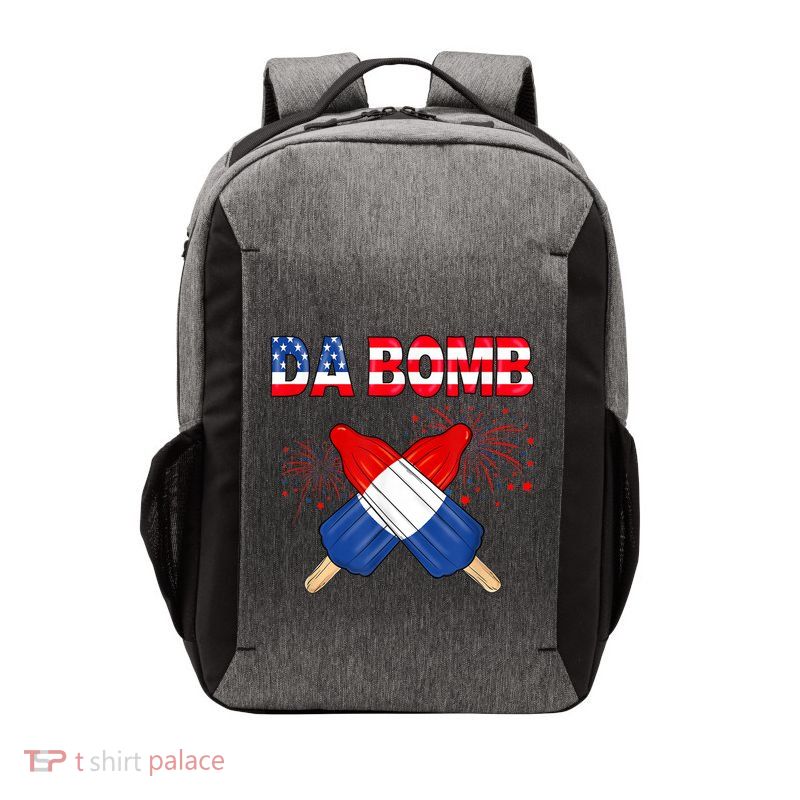 4th Of July DA Bomb Popsicle Pop You American Flag Men Women Vector Backpack