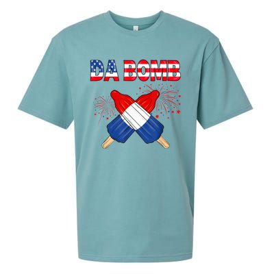 4th Of July DA Bomb Popsicle Pop You American Flag Men Women Sueded Cloud Jersey T-Shirt