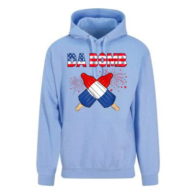 4th Of July DA Bomb Popsicle Pop You American Flag Men Women Unisex Surf Hoodie