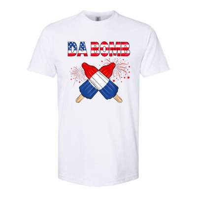 4th Of July DA Bomb Popsicle Pop You American Flag Men Women Softstyle CVC T-Shirt