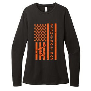 4th Of July Fathers Day Patriotic American Basketball Dad Gift Womens CVC Long Sleeve Shirt