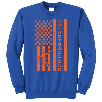 4th Of July Fathers Day Patriotic American Basketball Dad Gift Sweatshirt