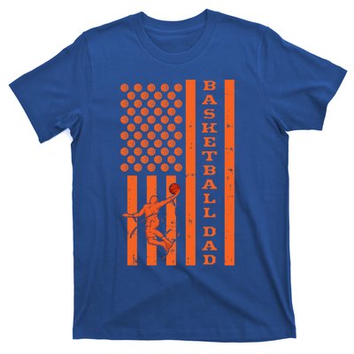 4th Of July Fathers Day Patriotic American Basketball Dad Gift T-Shirt