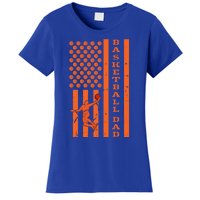 4th Of July Fathers Day Patriotic American Basketball Dad Gift Women's T-Shirt