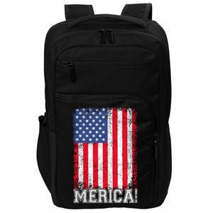 4th Of July Independence Day Us American Flag Patriotic Gift Impact Tech Backpack