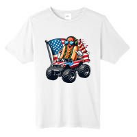 4th Of July Hot Dog Sunglasses Patriotic Monster Truck Boy Tall Fusion ChromaSoft Performance T-Shirt